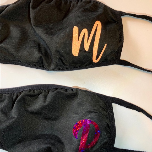 Monogram Initial Face Mask - Picture 5 of 11